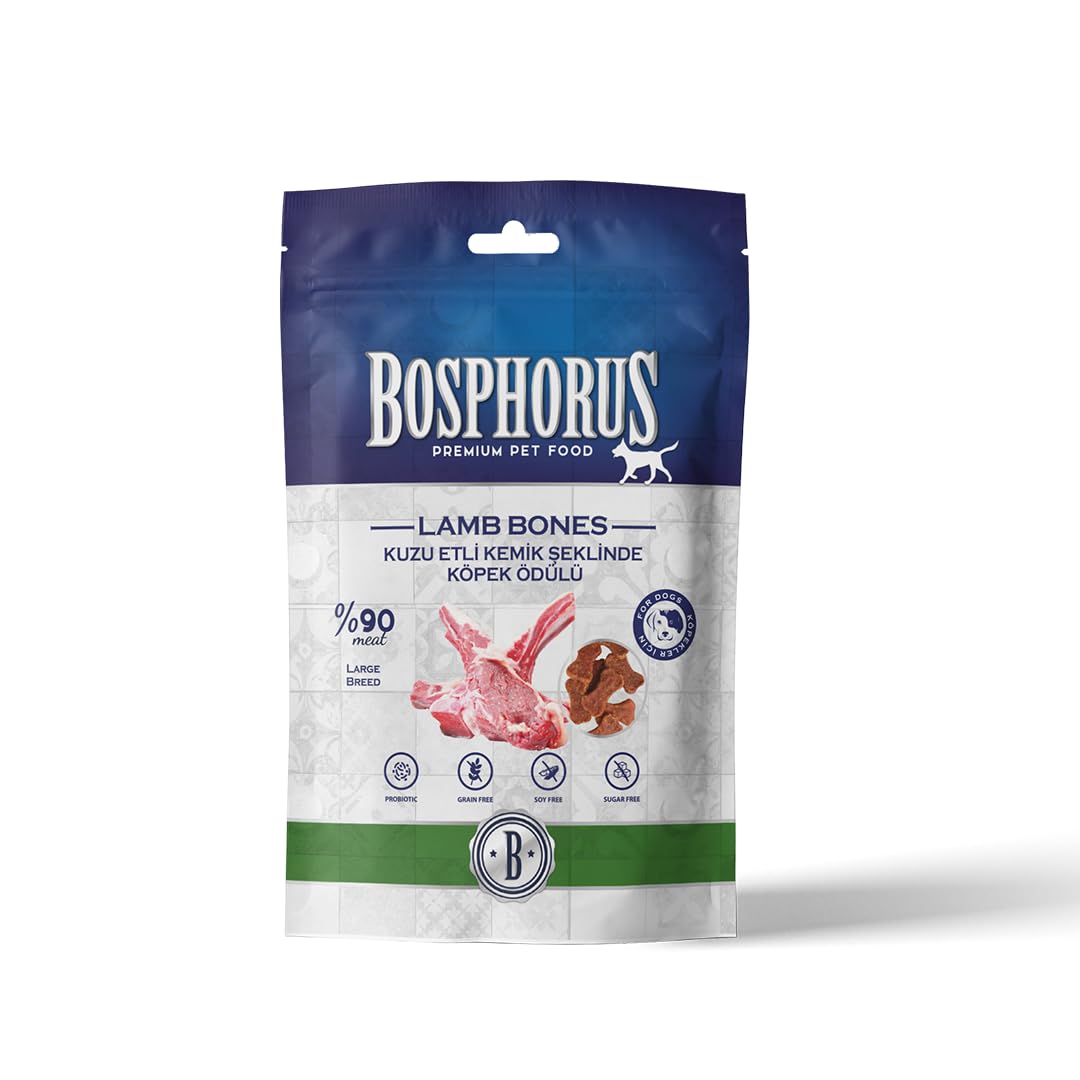 BOSPHORUS Kuzu Etli Kemik Şeklinde Köpek Ödülü, 80 Gram