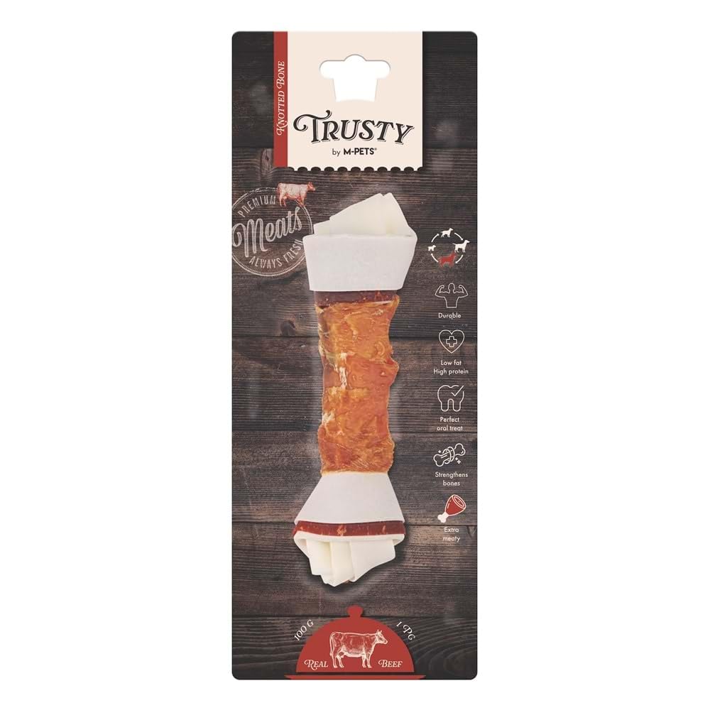 M-PETS TRUSTY EXTRA BEEF DÜĞÜMLÜ KEMİK 100GR/20,3CM