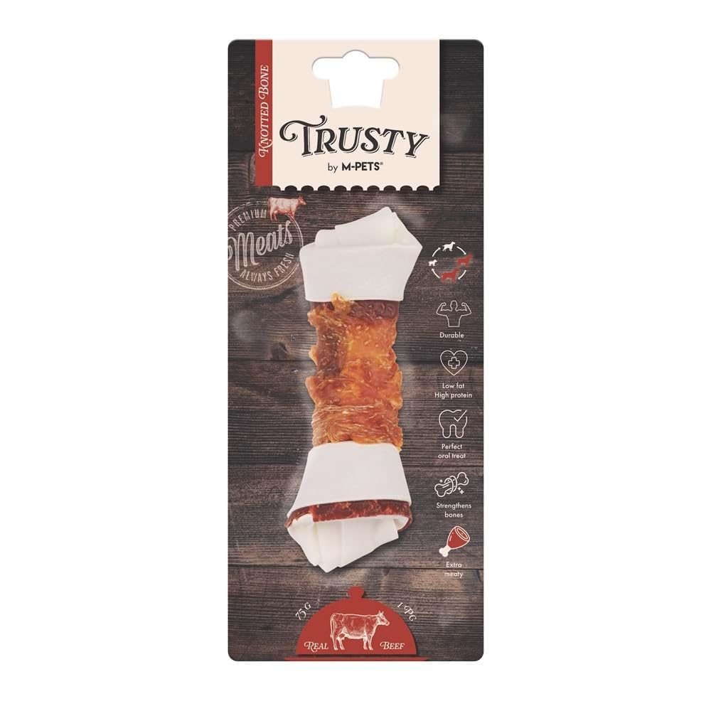 M-PETS TRUSTY EXTRA BEEF DÜĞÜMLÜ KEMİK 75GR/15,3CM