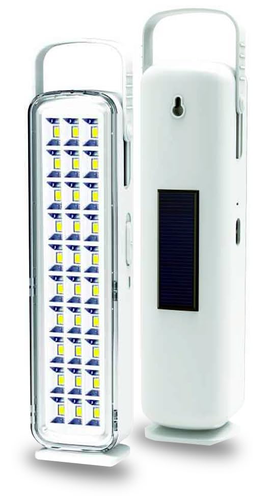 Pelsan 30 Ledli Solar Işıldak, 6500 Kelvin Beyaz Işık, Şarj Edilebilir 2000mAh Batarya, Taşınabilir ve Asılabilir Kampçı Lambası - 206489