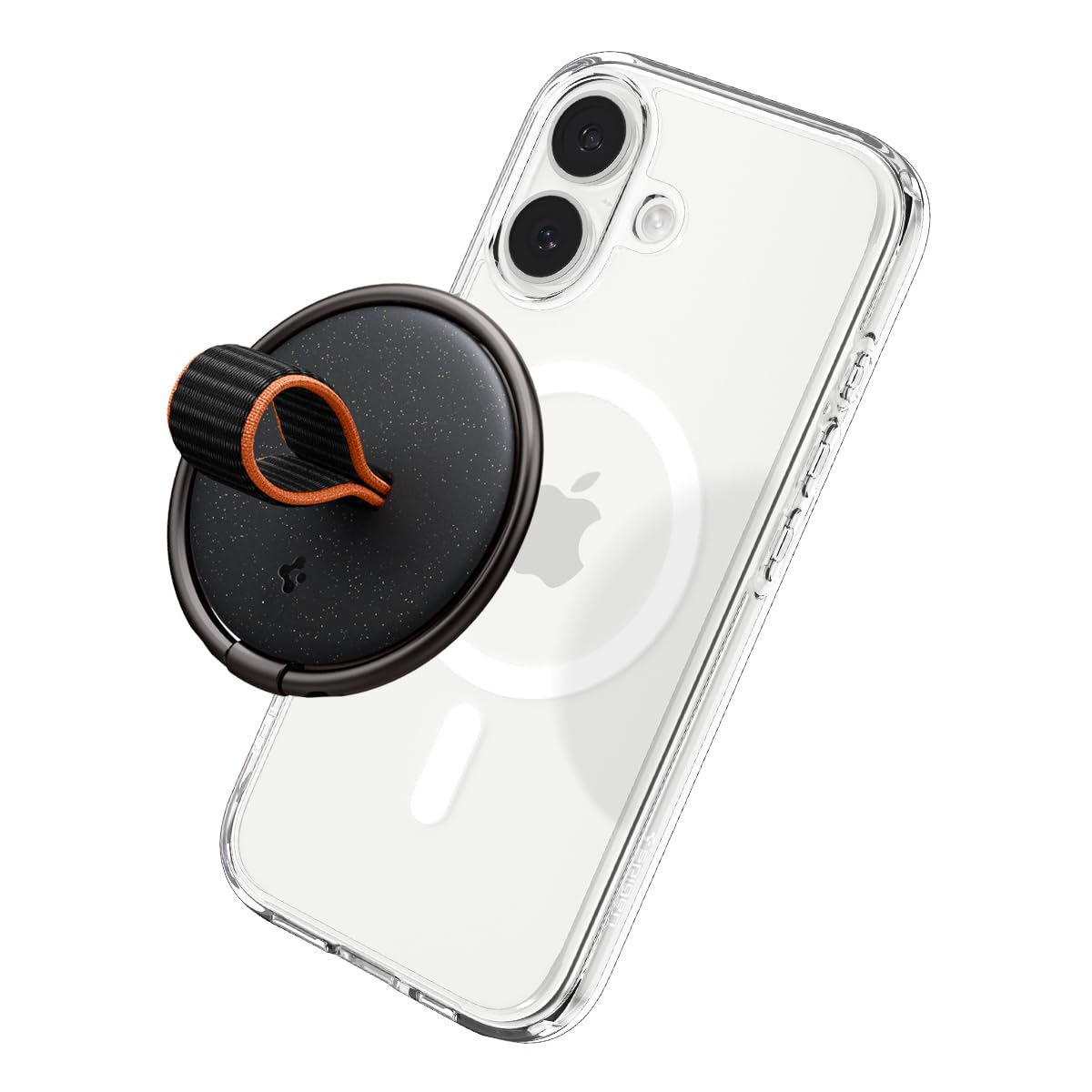 Spigen MagFit O-Mag iPhone için Manyetik Telefon Tutucu MagSafe Özellikli Ring Siyah OM104 - AMP08552