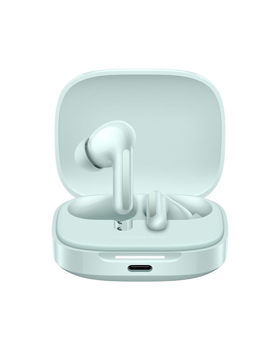 Xiaomi Redmi Buds 6 Çift Mikrofon Hızlı Çift LDAC, 49dB'ye kadar Aktif Gürültü Engelleme, Android iPhone veya Herhangi Bir Bluetooth Cihazı ile Uyumlu 42 Saat Müzik (Mercan Yeşili)