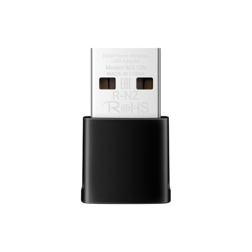 Mercusys MA12N, N300 Mbps Kablosuz Nano USB Adaptör