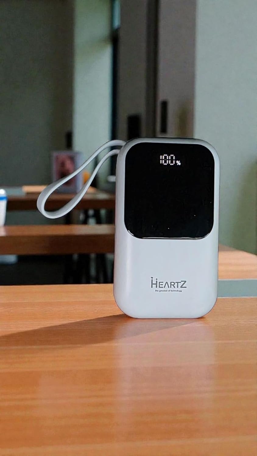 HEARTZ H12 10000 MH PD 20W ve USB 22.5W FAST HIZLI ŞARJ DAHİLİ TYPE C VE LİGHTNİNG KABLOLU DÜNYA STA