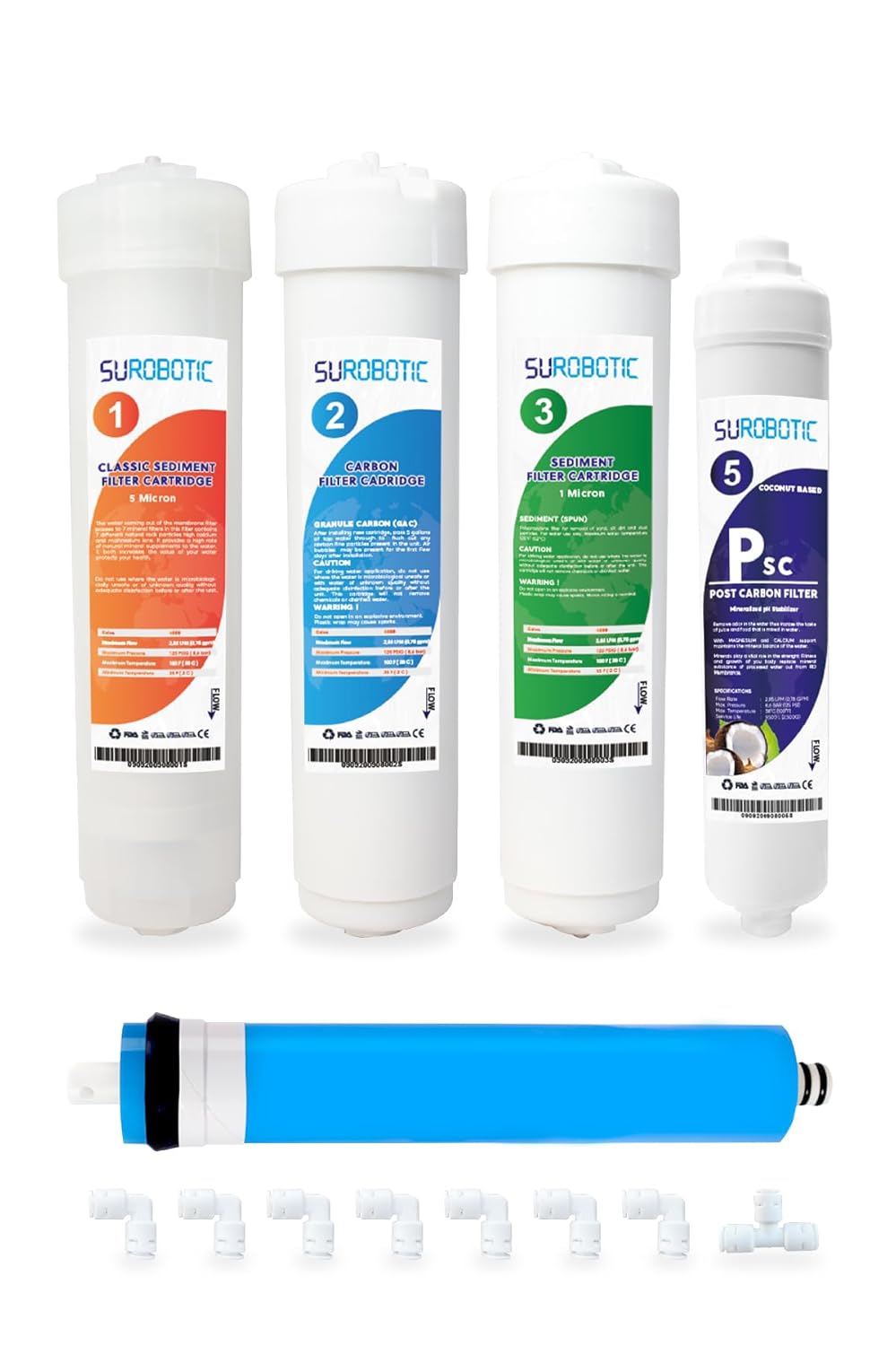 Kapalı Kasa Su Arıtma Cihazı Filtre Seti 5 Aşamalı 12"tümkapalı Kasa Cihazlar ile Uyumlu