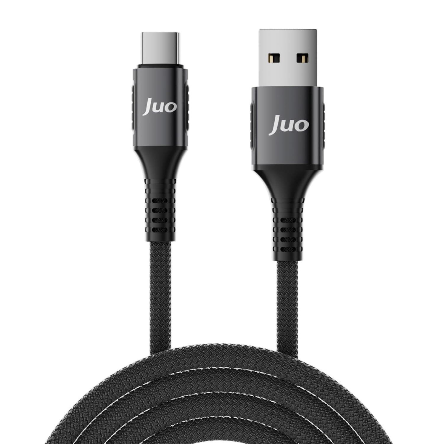 Juo 66W USB-A to Type-C Örgülü Hızlı Şarj ve Data Kablosu 1 Metre