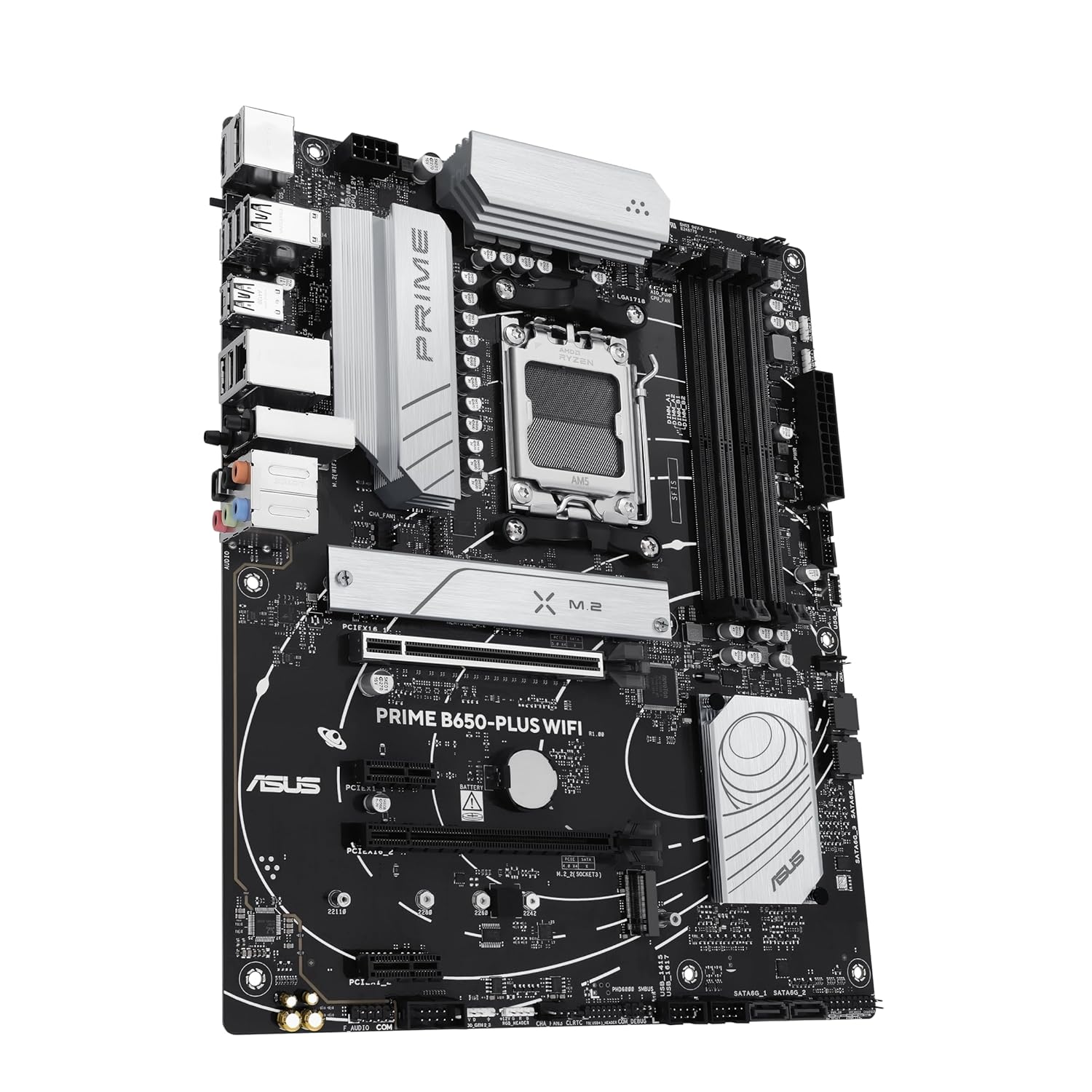 ASUS PRIME B650-PLUS WIFI AMD B650 AM5 DDR5 7600 DP HDMI 2x M2 USB3.2 AX WiFi + BT AURA RGB 2.5Gbit LAN ATX 192GB’a kadar ram desteği, ASUS 5X PROTECTION III