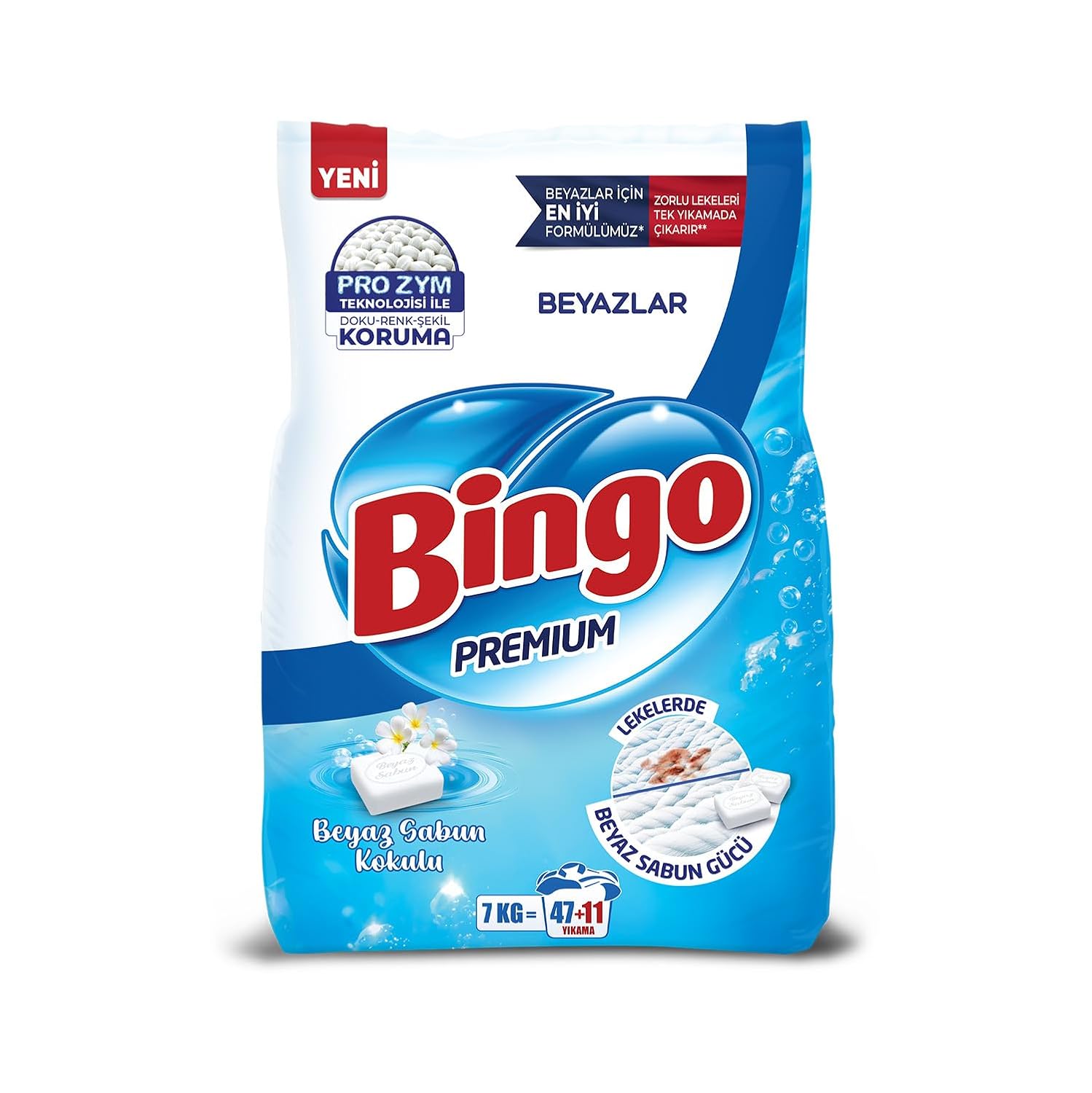 Bingo Premium Toz Çamaşır Deterjanı 7 kg Beyaz