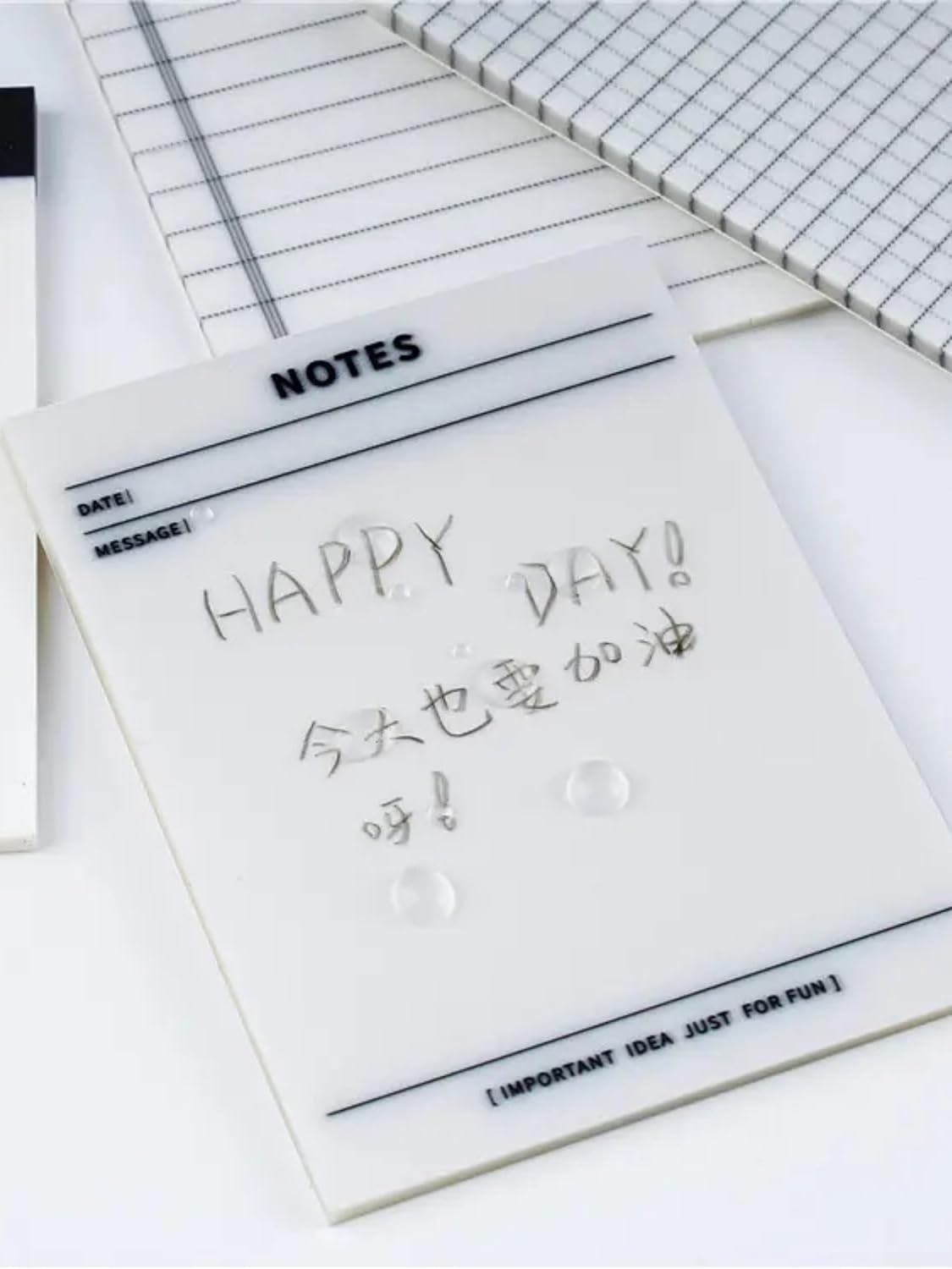 Ezoshop Şeffaf Renkli Yapışkan Not Kağıtları Defter Yer İmleri Etiket Ayraç Sticky Notes Gridnot (Notes)