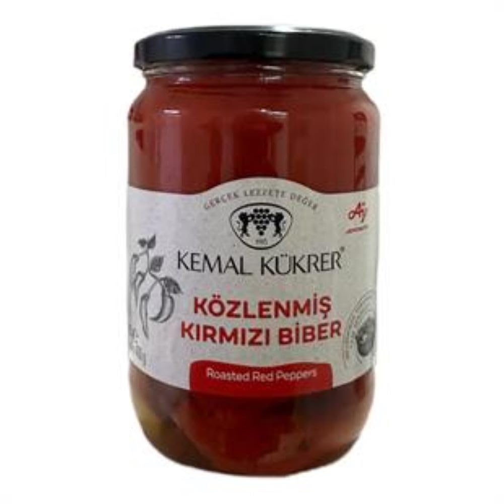 Kemal Kükrer Közlenmiş Kırmızı Biber Cam Kavanoz 720 cc