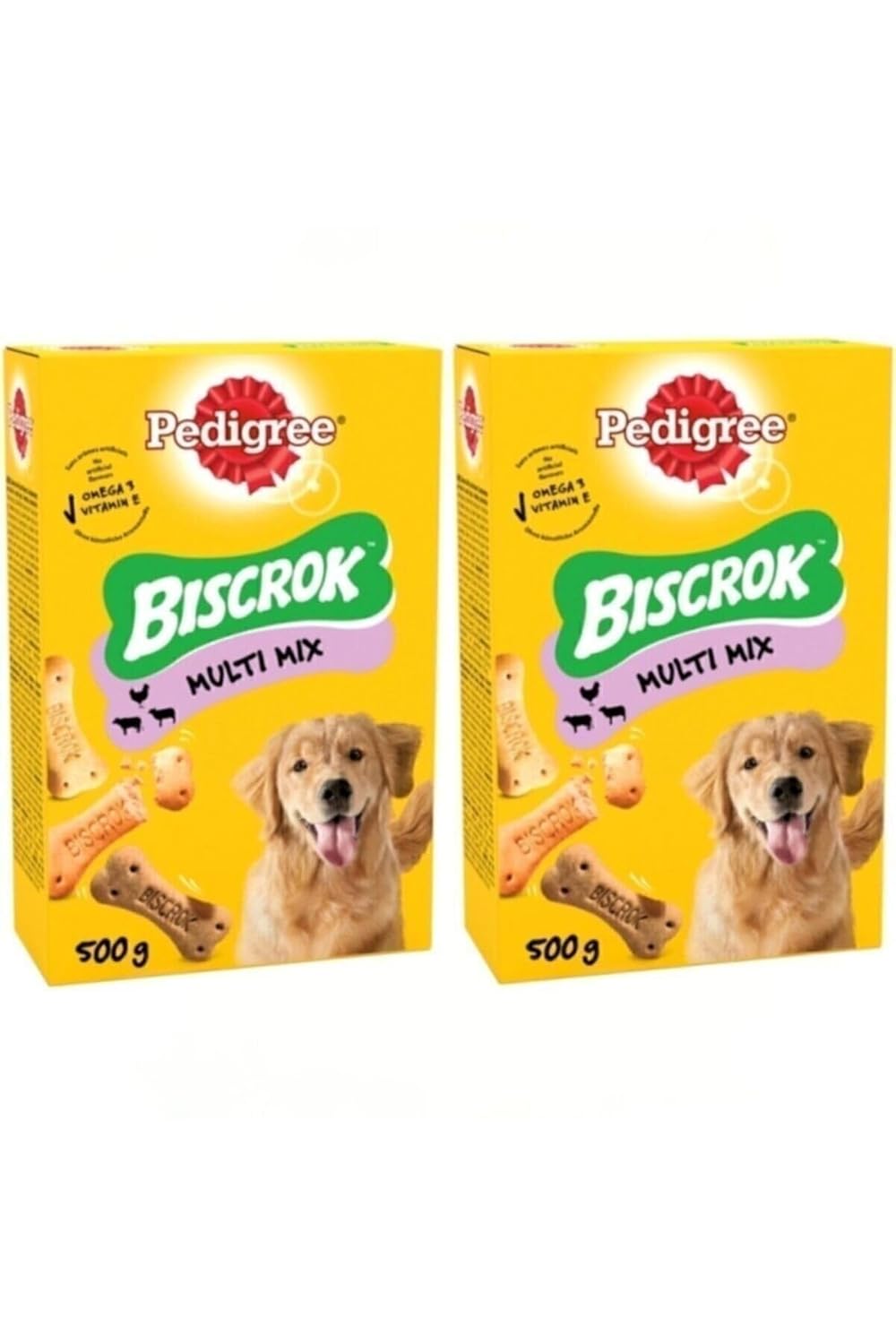 Pedigree Biscrok Multi Mix Köpek Ödül Bisküvisi 500Gr X 2 Adet
