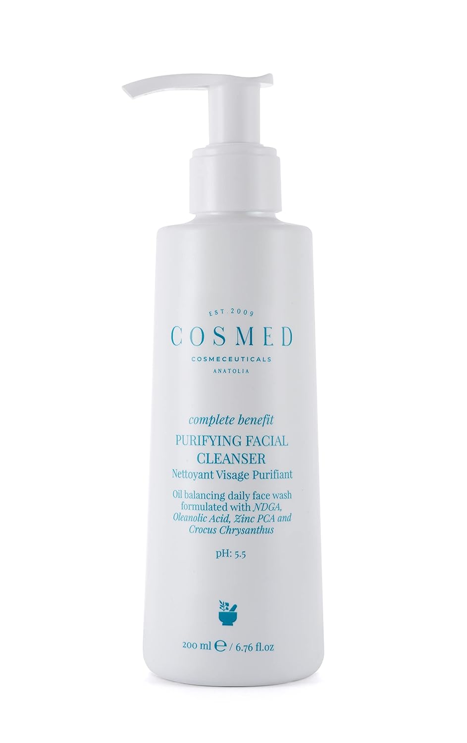 Cosmed Yağlı ve Akne Eğilimli Ciltlere Özel Arındırıcı Yüz Temizleme Jeli ph 5.5