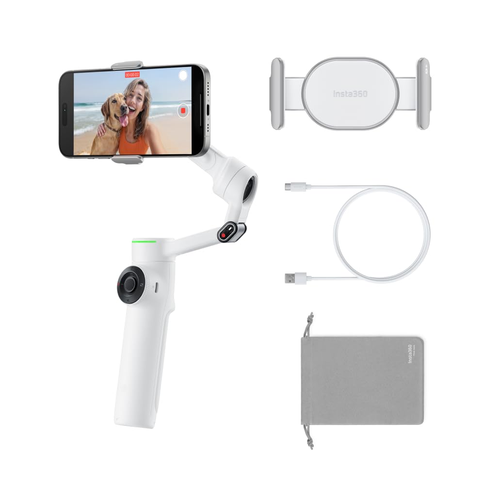 Insta360 Flow 2 Pro Akıllı Telefon Gimbal Sabitleyici (Beyaz)