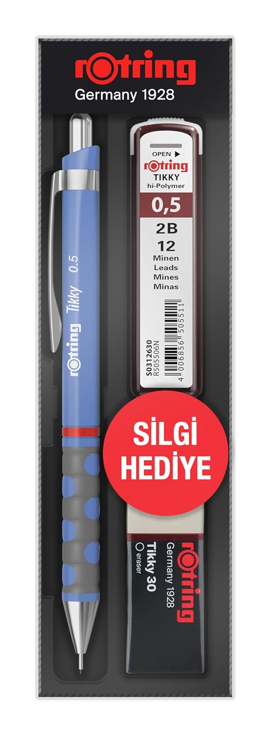 rOtring Tikky RD 0.5+Min Silgi Hediyeli - Menekşe Mavi