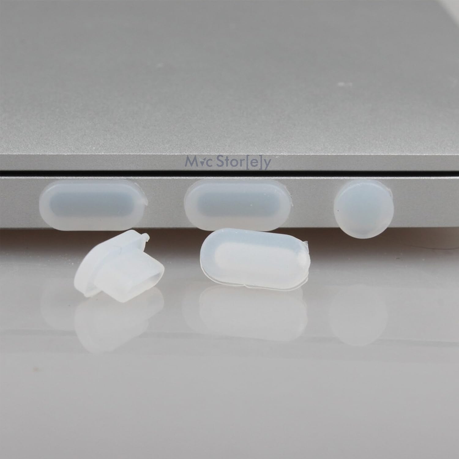 Macbook Air-Pro Tüm Modeller Toz Önleyici Tıpa Koruma Seti Tablet Telefon Type-C/Kulaklık ile Uyumlu Şeffaf