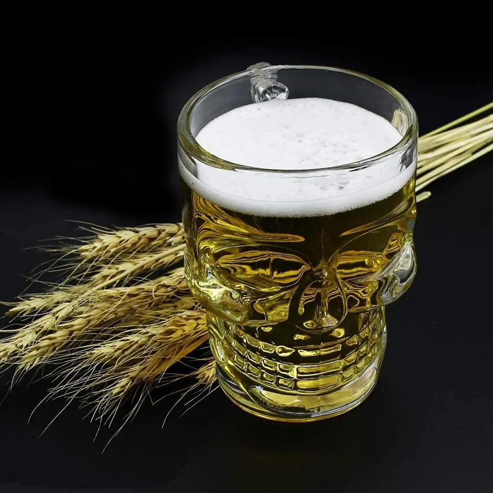 Kuru Kafa Shot Bardağı Shot Bardak Tekila Bardağı Kuru Kafa Tasarımlı Isıya Dayanıklı Sunum Kokteyl Bardağı