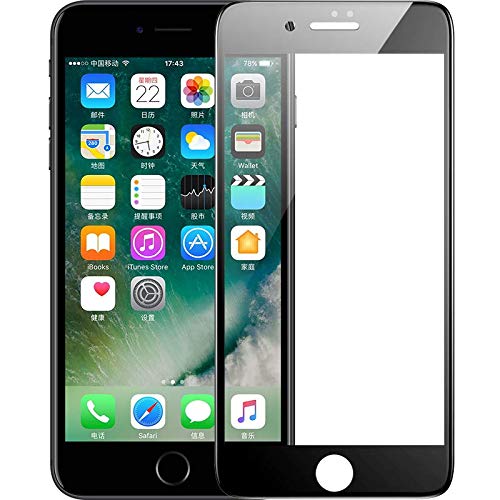 Elfia Apple ile Uyumlu iPhone SE 2022 Ekran Koruyucu Nano Tam Kapatan Fib Siyah