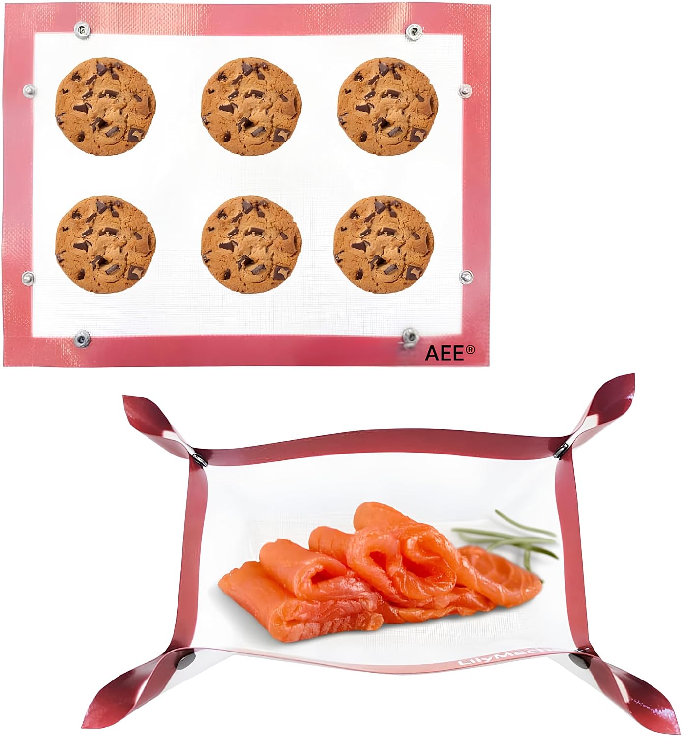 AEE® Çıtçıtlı Kendiliğinden Yağlı Pişirme Matı Yanmaz Yapışmaz Yıkanabilir Fırın Matı 40x30