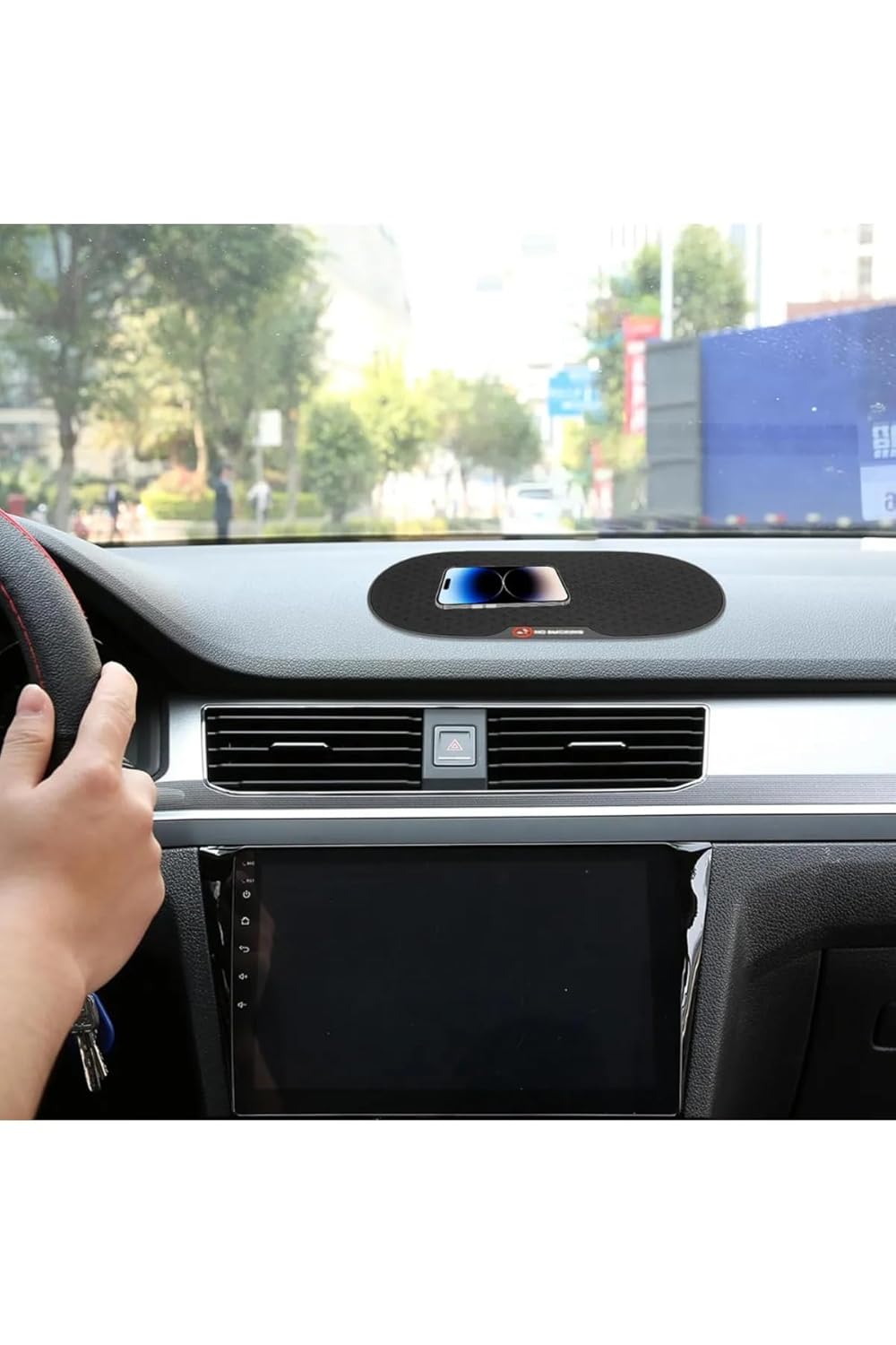 TİNEKE Araç Içi Torpido Kaydırmaz Telefon Tutucu Teleskopik Araba Silikon Telefon Tutucu Mat