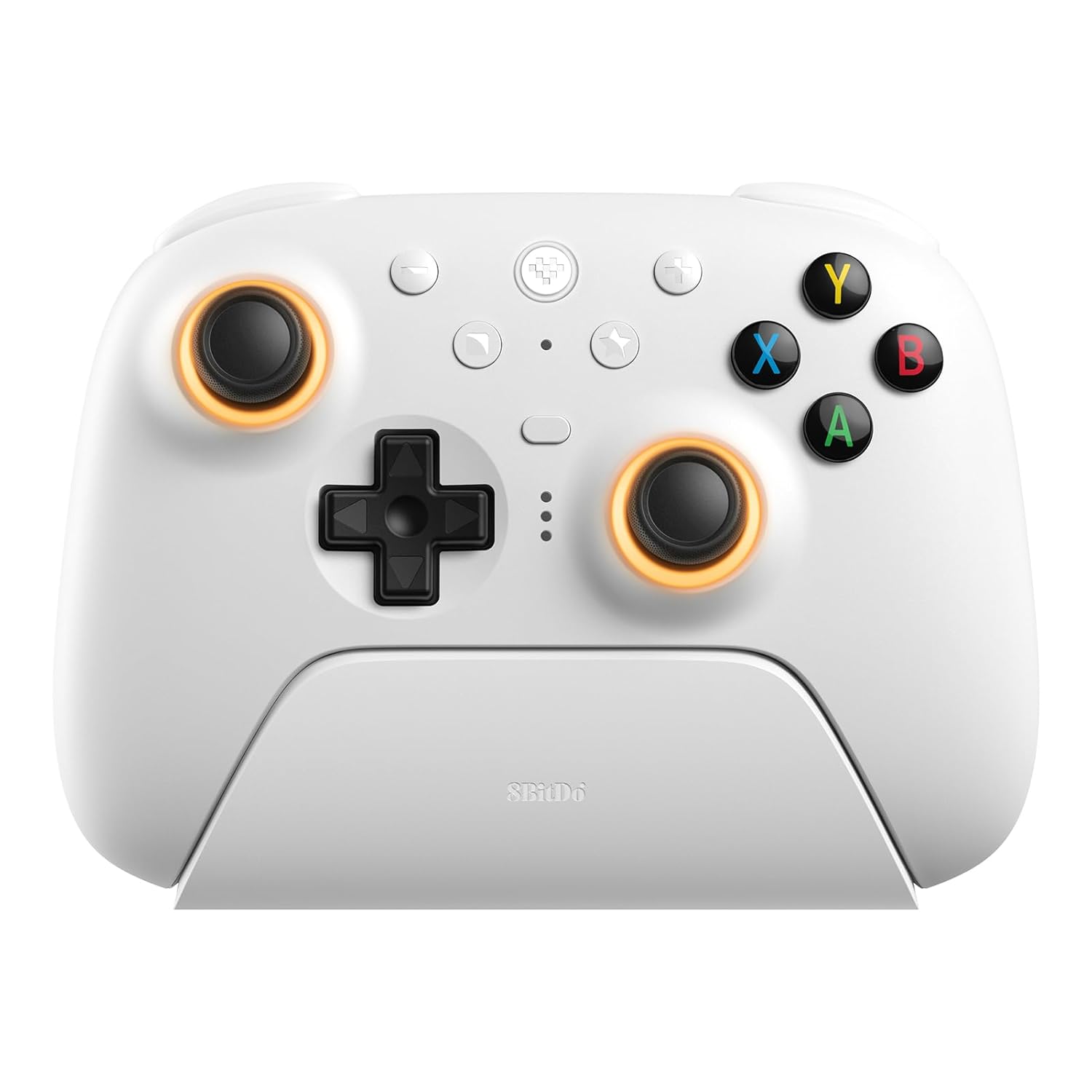 8Bitdo Windows ve Android için Ultimate 2 Kablosuz Denetleyici, TMR Oyun Çubukları, Değiştirilebilir Salon Efekti/Dokunmatik Tetikleyiciler, Hareket Kontrolü, RGB Fire Ring, 8 Speed Kablosuz