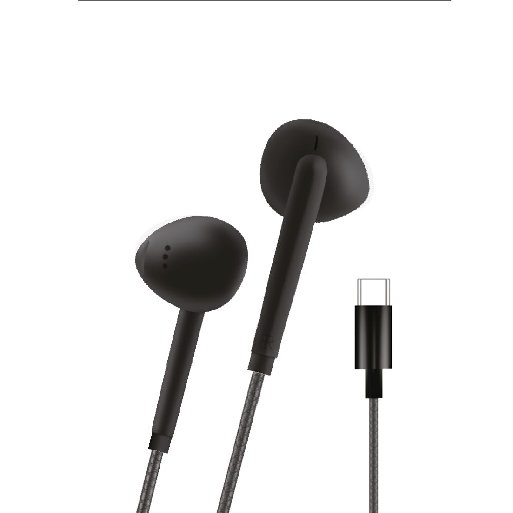 LinkTech H36 Type-C Stereo Kulak İçi Kablolu Kulaklık Siyah