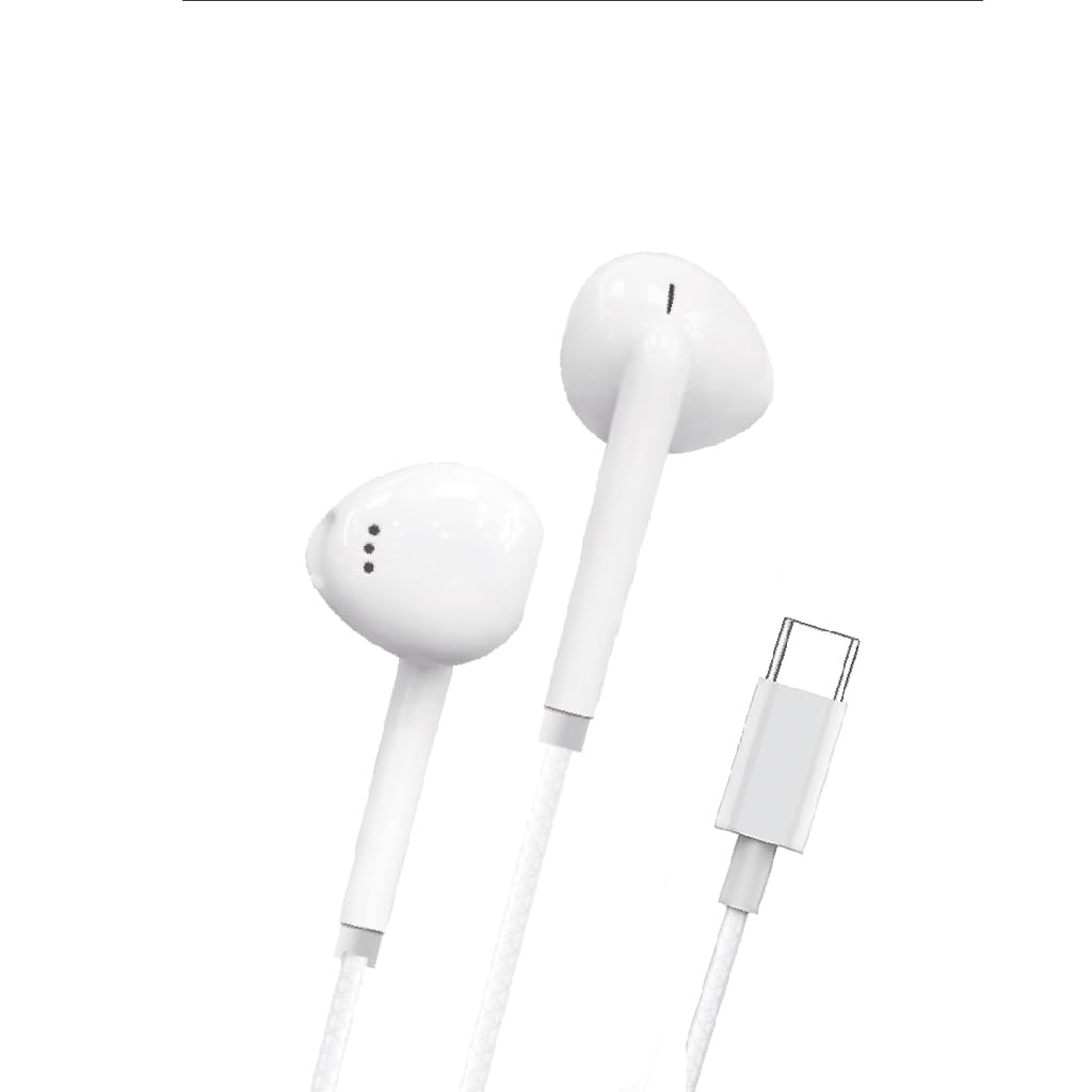LinkTech H36 Type-C Stereo Kulak İçi Kablolu Kulaklık Beyaz