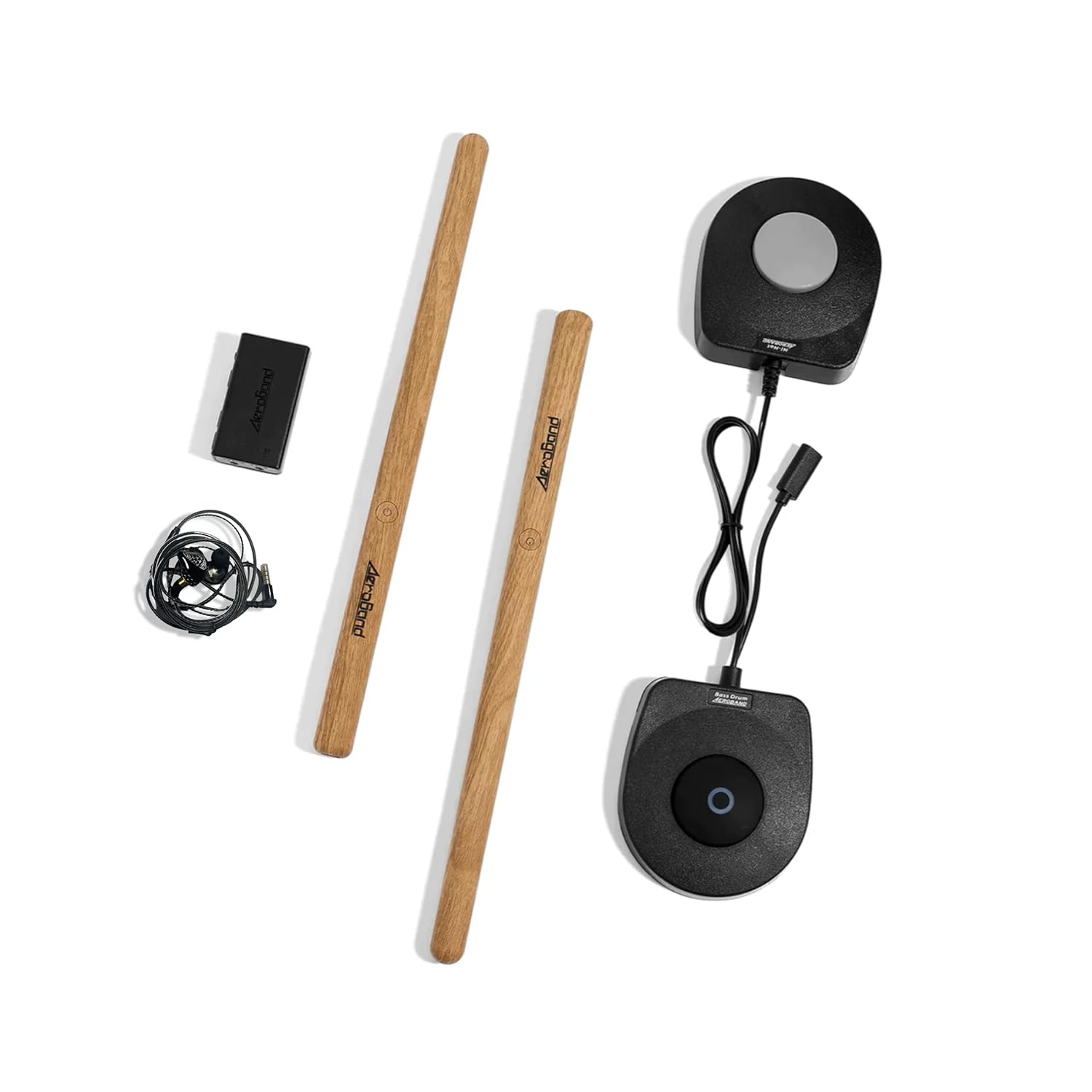 AeroBand Elektronik Davul Seti PocketDrum2 MAX (2025 Versiyonu), Hava Davul Çubukları ve Pedallar ve Bluetooth Adaptörü, Her Zaman Her Yerde Davul Çal, 8 Ton ve USB Midi Gençler Yetişkin Davulcu