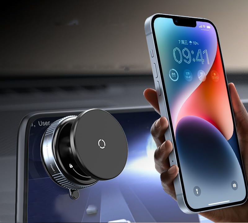 Coverzone Kablosuz Araç İçi Cep Telefonu Tutucu Araç içi Montaj Süper Güçlü Vakumlu Manyetik Telefon Tutucu K009