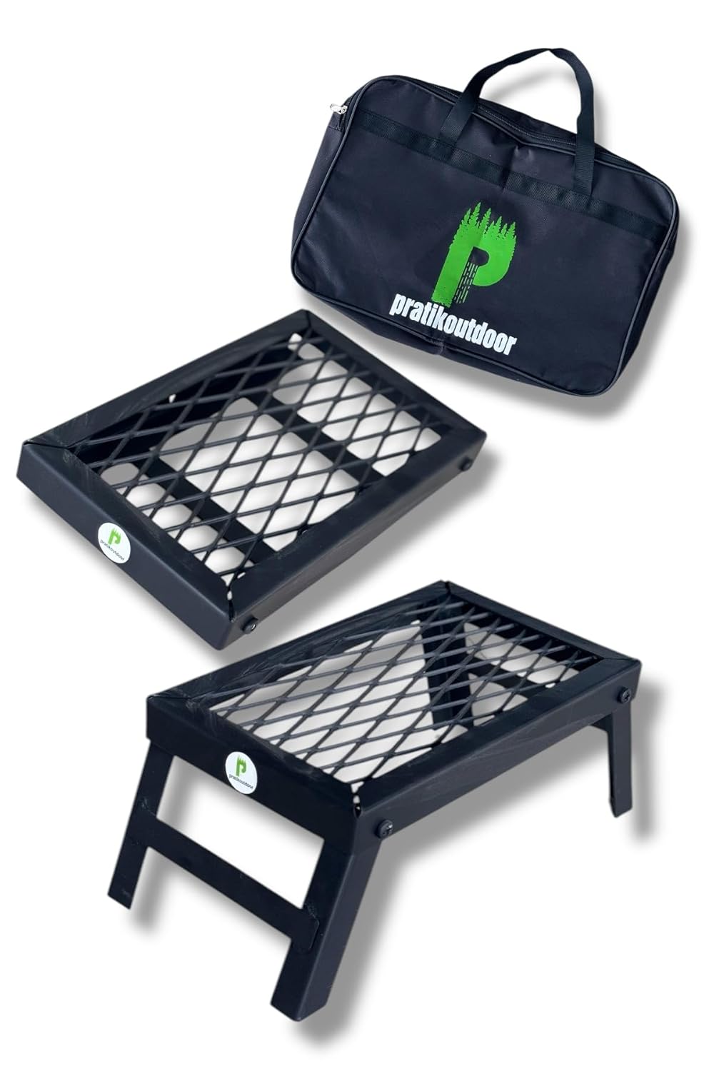 pratikoutdoor Ateş Üstü Katlanır Izgara Baklava Dilimli Ve 3 Farklı Boy (Küçük Boy)