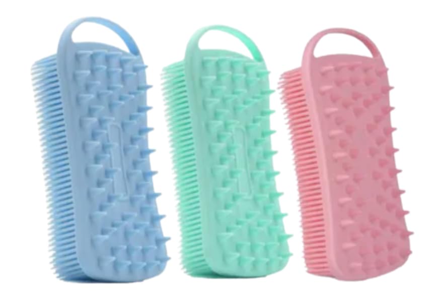 BUFFER® Kendiliğinden Askılı Peeling ve Masaj Etkili Silikon Banyo Vücut Fırçası