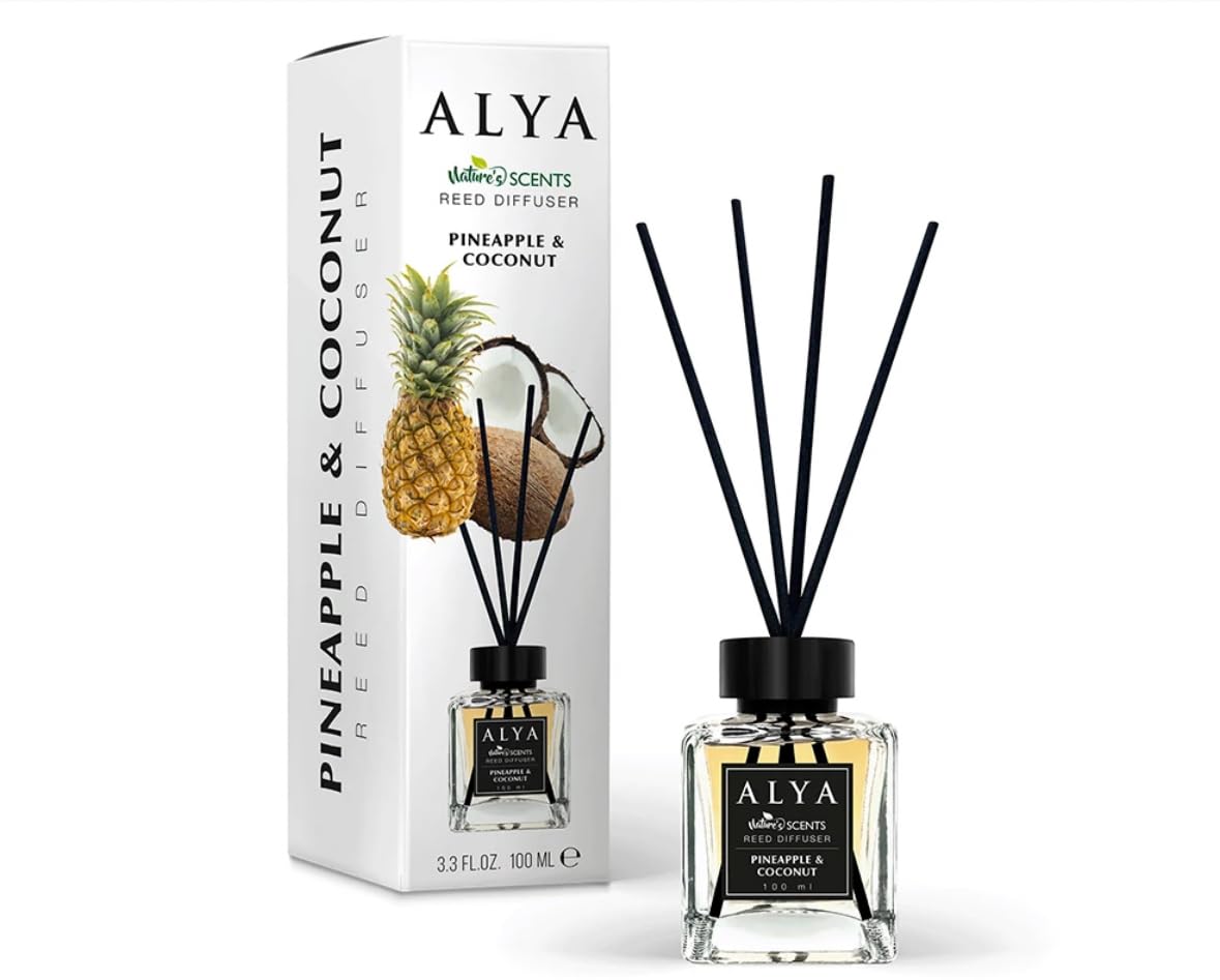 ALYA Nature's Scents Pineapple & Coconut Bambu Çubuklu Oda Kokusu- Ananas & Hindistan Cevizi Kokusu