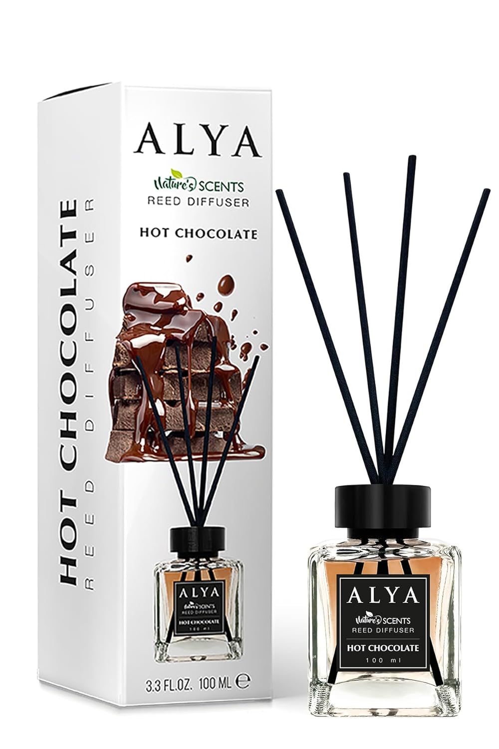 ALYA Nature's Scents Hot Chocolate Bambu Çubuklu Oda Kokusu- Sıcak Çikolata Kokusu