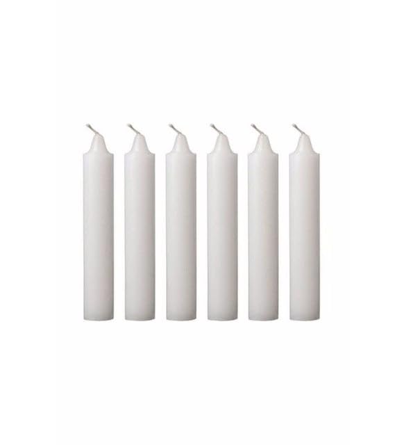 Orret Home 40 Adet 10 cm Beyaz Mum, Bakkal Mumu, Uzun Yanma Süresi, Düğünler ve Özel Günler İçin Ideal, Eşit ve Temiz Yanış