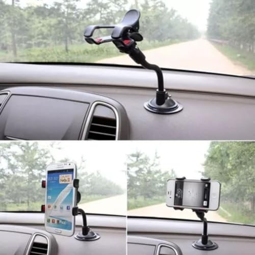BUFFER® Akrobat Cama Sabitlenen Güçlü Vakumlu 360 Derece Dönen Tüm Modellere Uyan Oto Telefon Tutucu