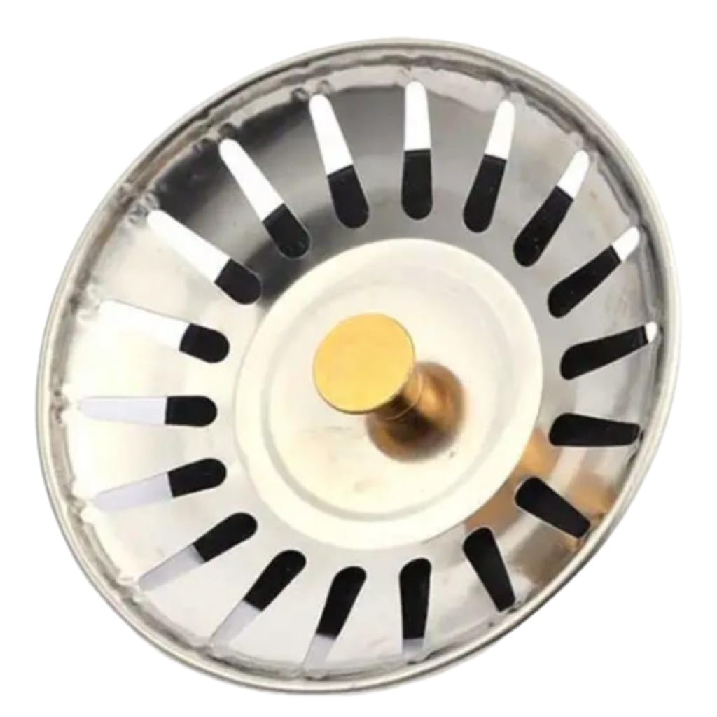BUFFER® Paslanmaz Çelik Mutfak Evye Lavabo Süzgeci Lavabo Gideri Atık Gıda Tıpası