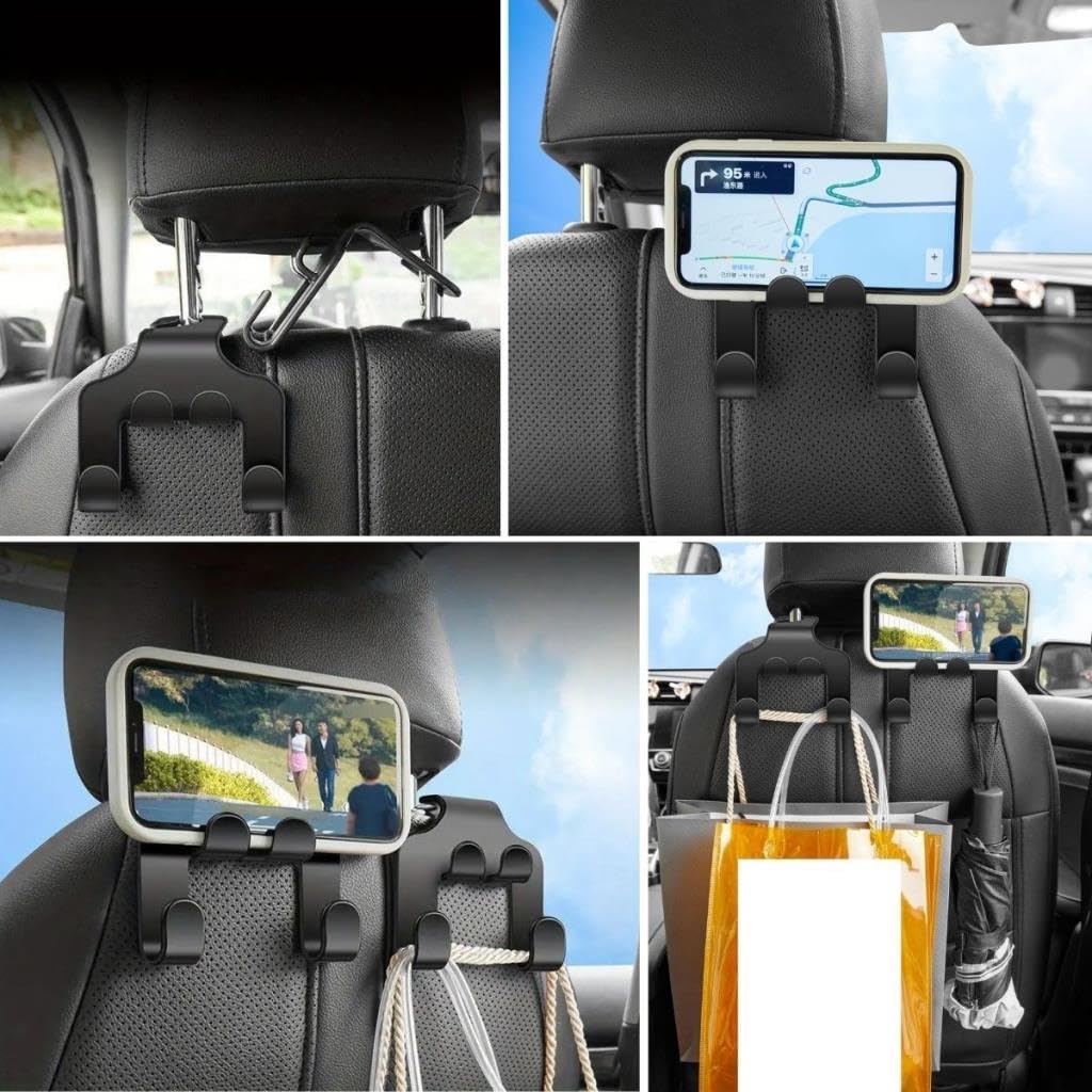 BUFFER® Oto Koltuk Arkası Düzenleyici Organizer Askılıklı Telefon,Tablet Tutucu