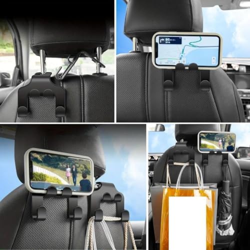 BUFFER® Oto Koltuk Arkası Düzenleyici Organizer Askılıklı Telefon,Tablet Tutucu