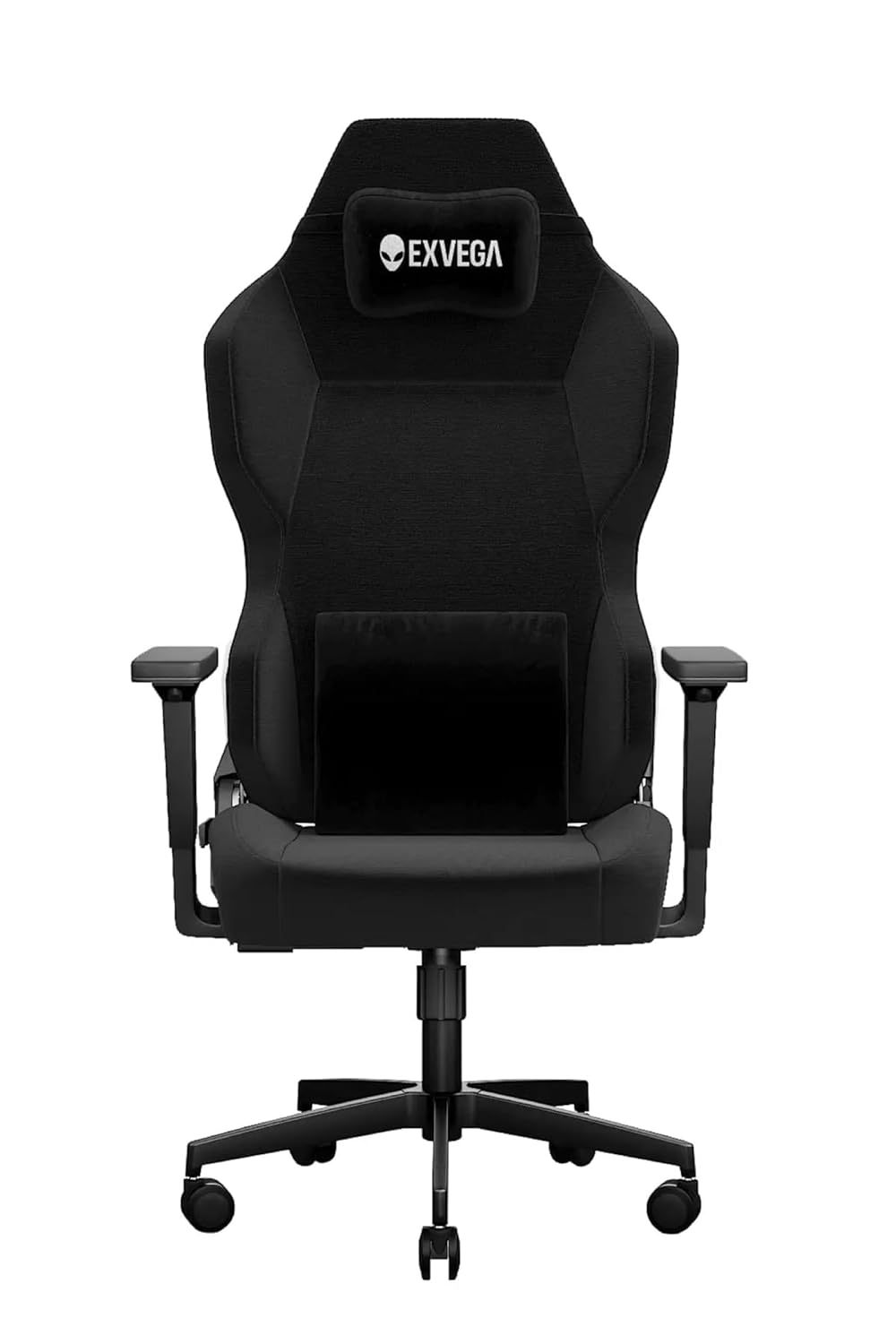 EXVEGA Andromeda 2025 Masajlı Oyuncu Koltuğu Dokuma Kumaş (Siyah)