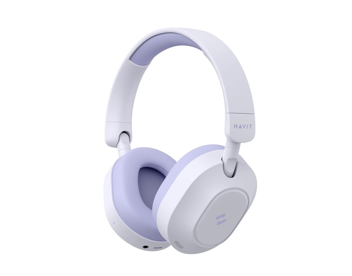 Havit H668BT ANC Bluetooth Kulaküstü Kulaklık - 80 Saat, Anc, Çift Cihaz Desteği, Hi-Res Audio (Mor)