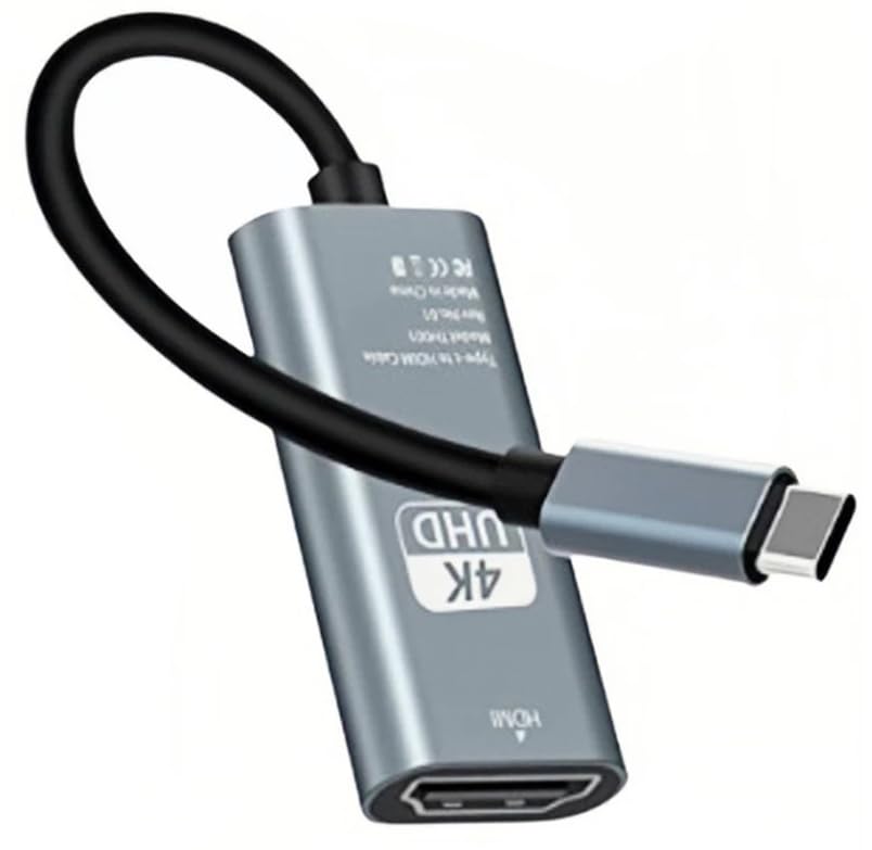 Coverzone Type-C to HDMI Kablo, 4K 30Hz Yüksek Hızlı, Tip C to hdmi Kablo USB C to HDMI Görüntü Aktarım Kablo ZR859