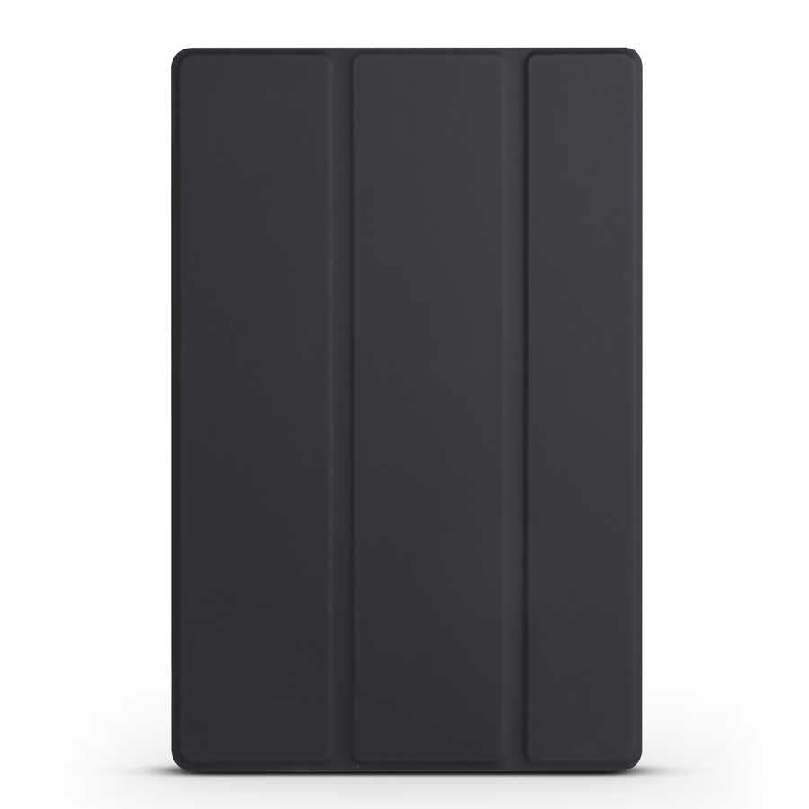 Babilden APPLE 11 inç iPad (A16) / iPad Air 10.9 inç/iPad 10.Nesil 10.9 Wi-Fi Tablet ile Uyumlu Tablet Kılıfı Smart Cover Uyku Modlu Standlı Arkası Sert Şeffaf Kapak Siyah