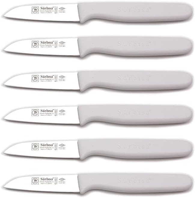 Sürbısa 61007 Meyve Bıçağı Seti 11 Renk Alternatifli (Beyaz)