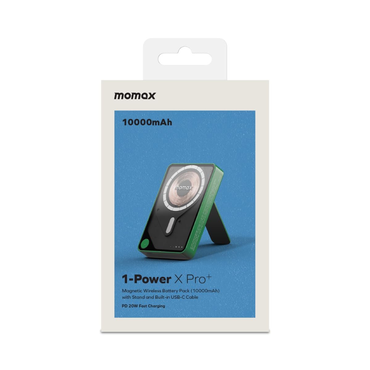 Momax XPro MagSafe Stand 10000mAh Powerbank-Yeşil