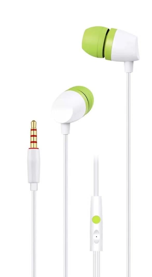 HEARTZ K109 3,5 MM ÇİVİ JACK KABLOLU MİKROFONLU MÜZİK DİNLEYEBİLECEĞİNİZ VE GÖRÜŞME YAPABİLECEĞİNİZ KAMPANYA ÖZEL FİYAT PERFORMANSTA BİR NUMARA TELEFON KULAKLIĞI (BEYAZ VE ÇOK UFAK FISTIK YEŞİLİ)