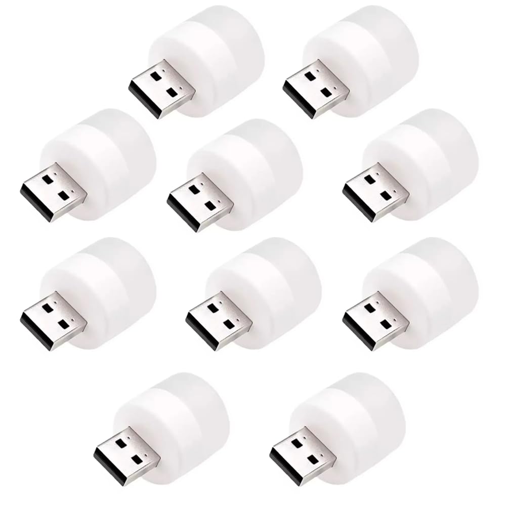 USB Mini LED lambalar, okuma ışığı, USB gece lambası, mobil LED, bebek uykusu, mobil şarj lambaları için küçük yuvarlak ışıklar (10 ADET)