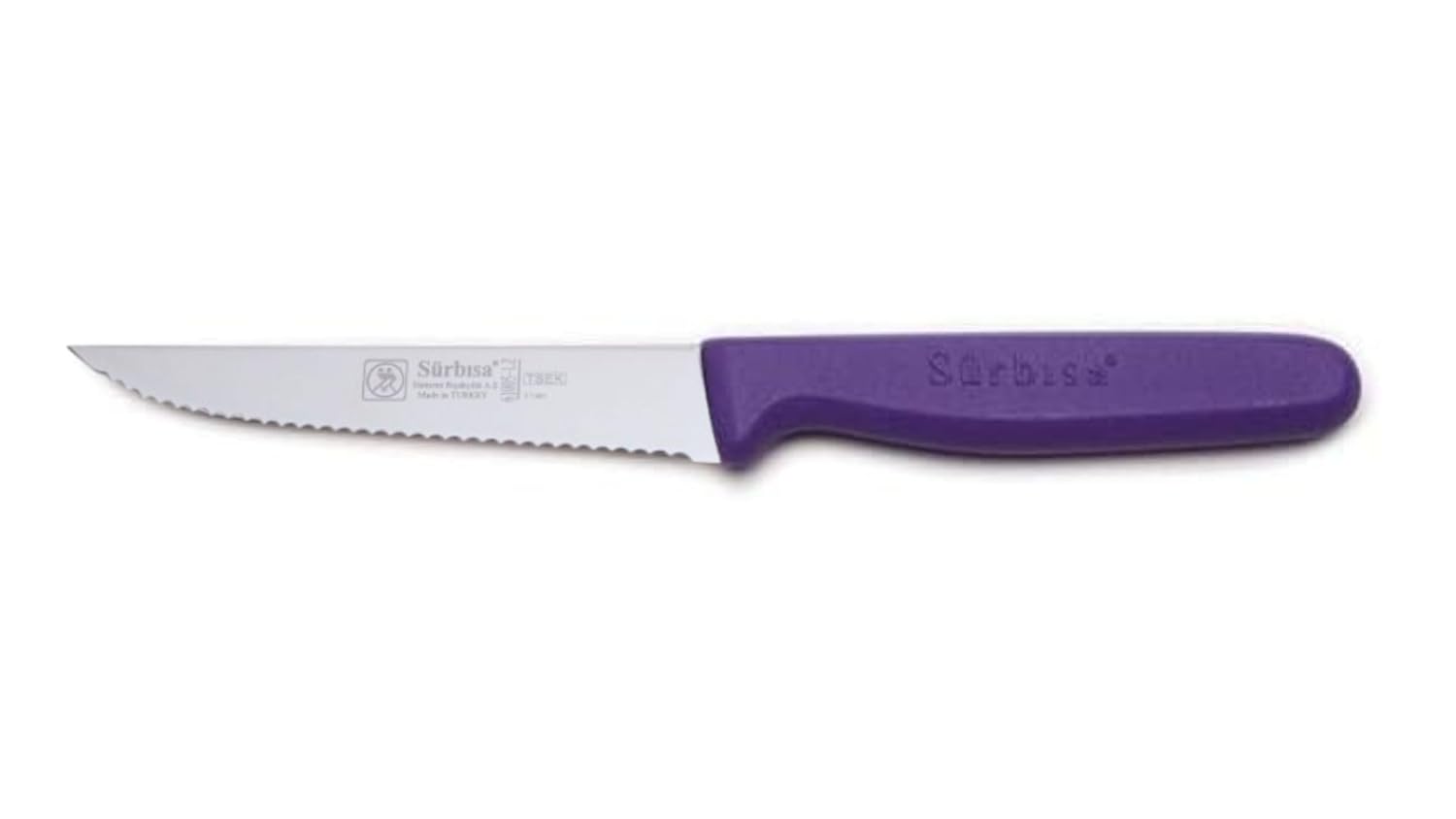 Sürbısa 61005-LZ Tırtıklı Uç Biftek Bıçağı (Mor)