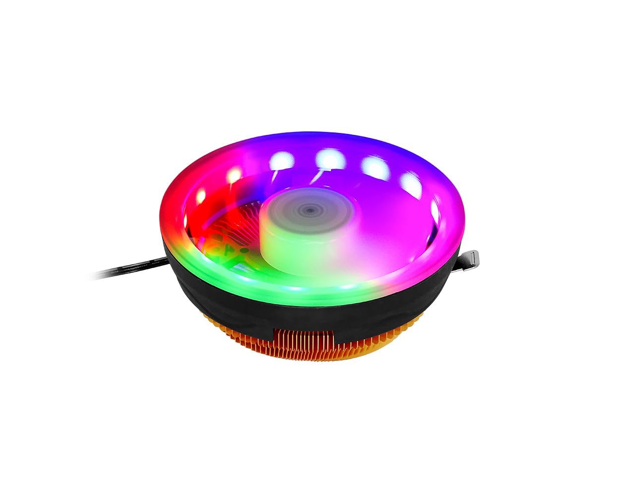 FRISBY-Fcl-f1318c Gaming Oyuncu Bilgisayarı 4 Renk Işıklı Sessiz Cpu Işlemci Soğutucu
