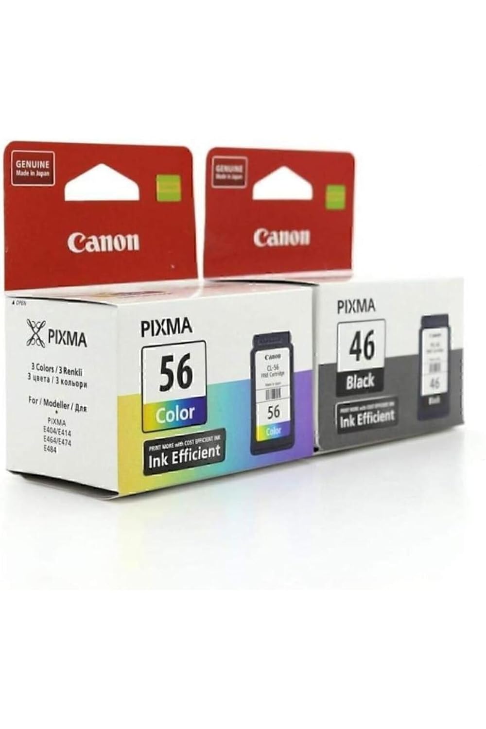 Canon PG-46 Renkli + CL 56 Siyah 2li Kartuş Seti