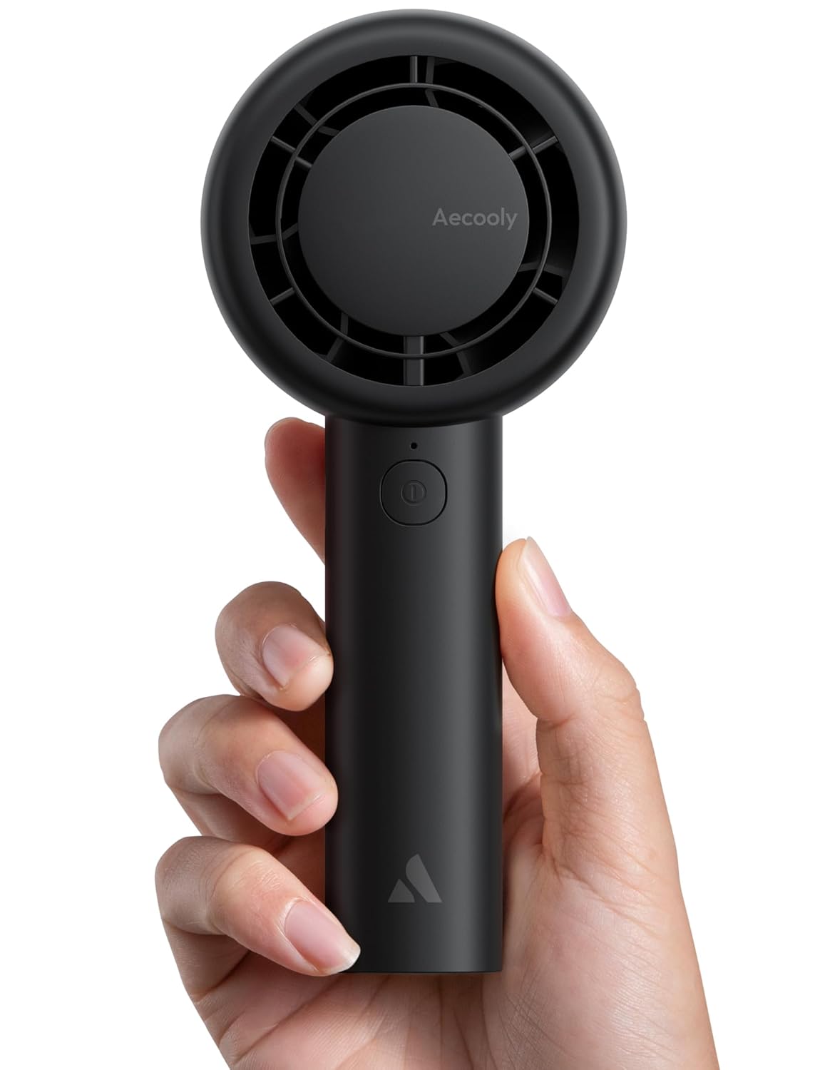 Aecooly Taşınabilir Taşınabilir Turbo Fan [16H Maksimum Soğutma Süresi], 5 Hızlı USB Şarj Edilebilir Mini Kişisel Pille Çalışan Küçük Cep Soğutma Fanı Kadınlar, Seyahat, Ev, Ofis, Plaj, Kirpik için