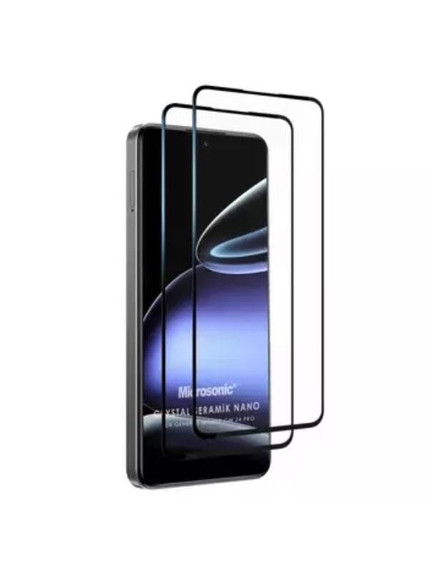 Samsung Galaxy Tab S6 Lite SM-P615 10.4 İnç Siyah Ekran Çerçeveli Seramik Cam Ekran Koruyucu | Çizilmelere ve Darbelere Karşı Koruma